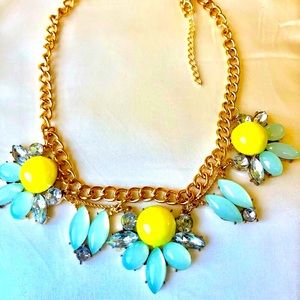 Women necklace from Etsy gorgeous flowers with rhinestones
